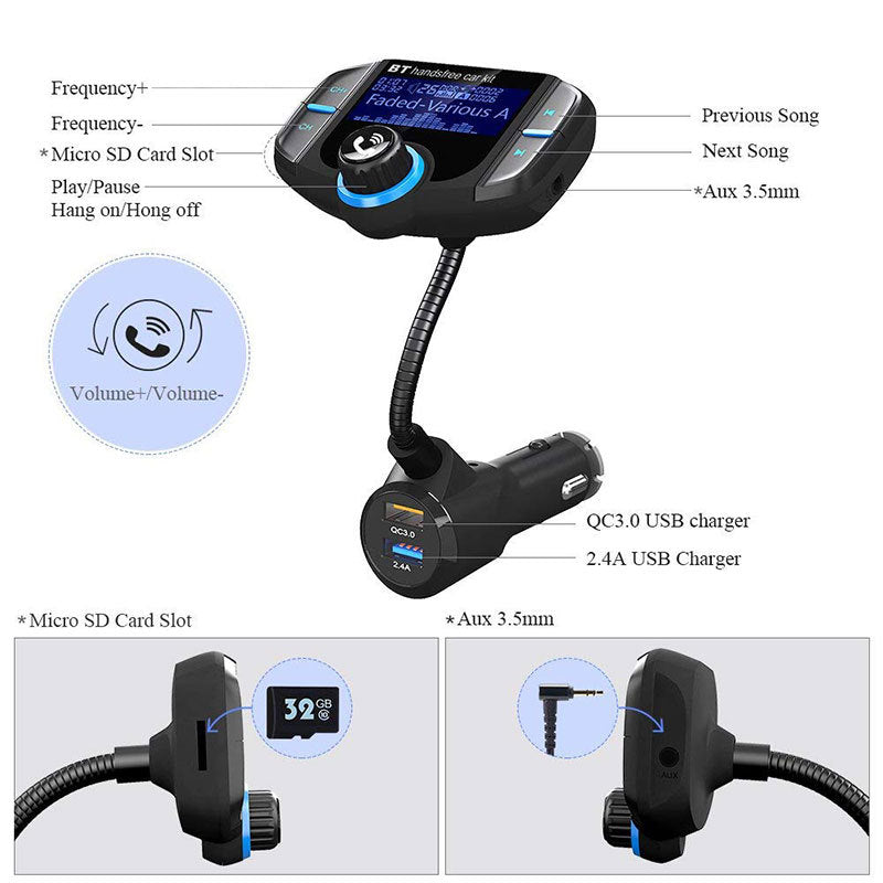 BT70 Bluetooth Handsfree Bilkit