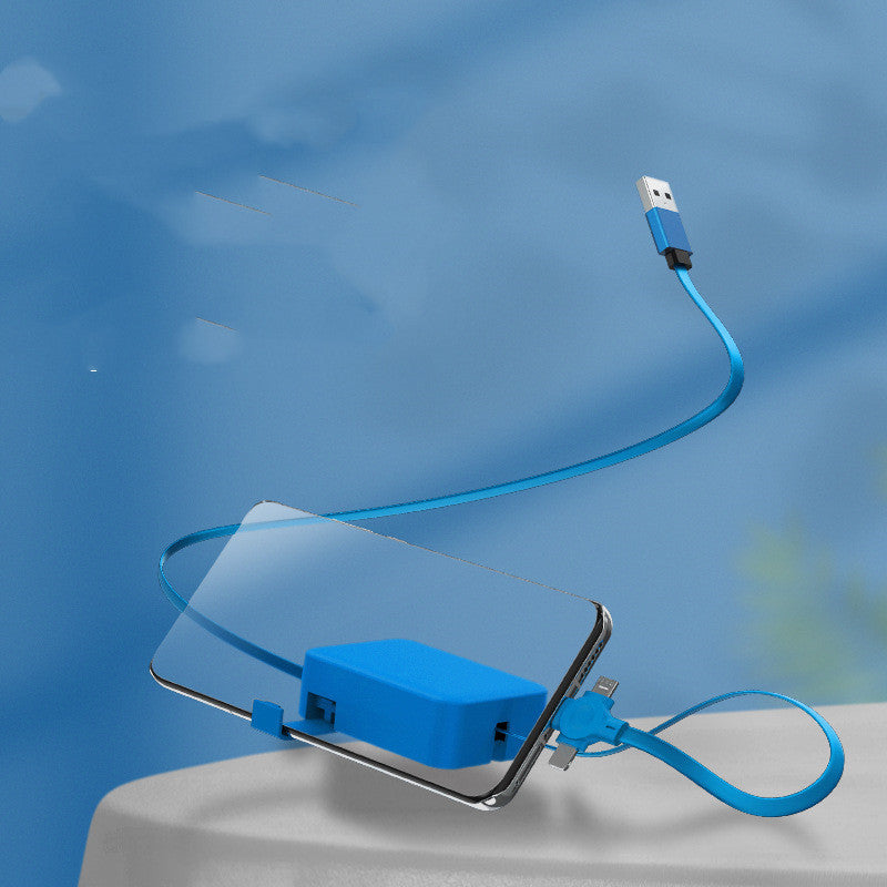 4 i 1 infällbar USB-kabel