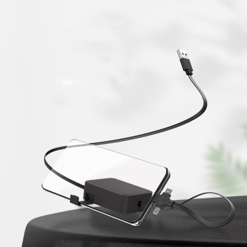 4 i 1 infällbar USB-kabel