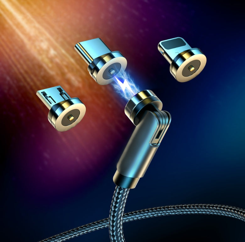 Magnetisk kabel 360 graders USB typ C laddningskabel