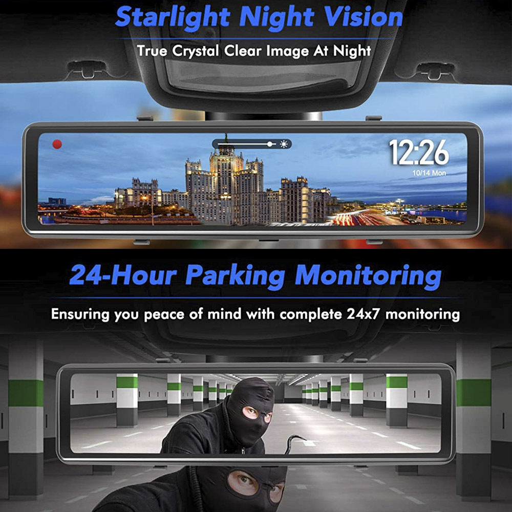 Streaming Media Bil DVR Loopinspelning Framsidan Och Baksidan Lins