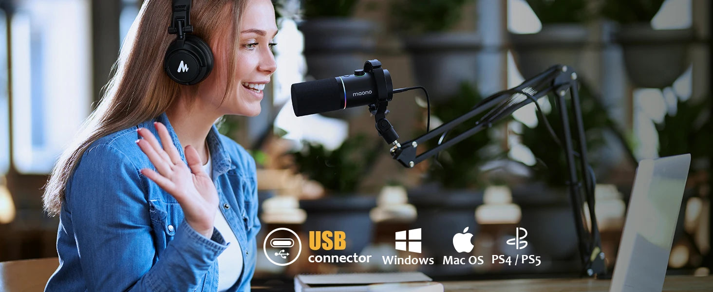 Maono PD200X – XLR/USB Dynamisk Mikrofon