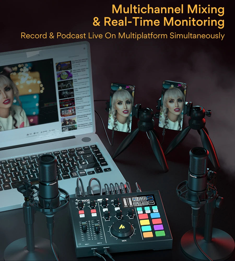 MAONOCASTER – Allt-i-ett ljudinterface & podcastutrustning