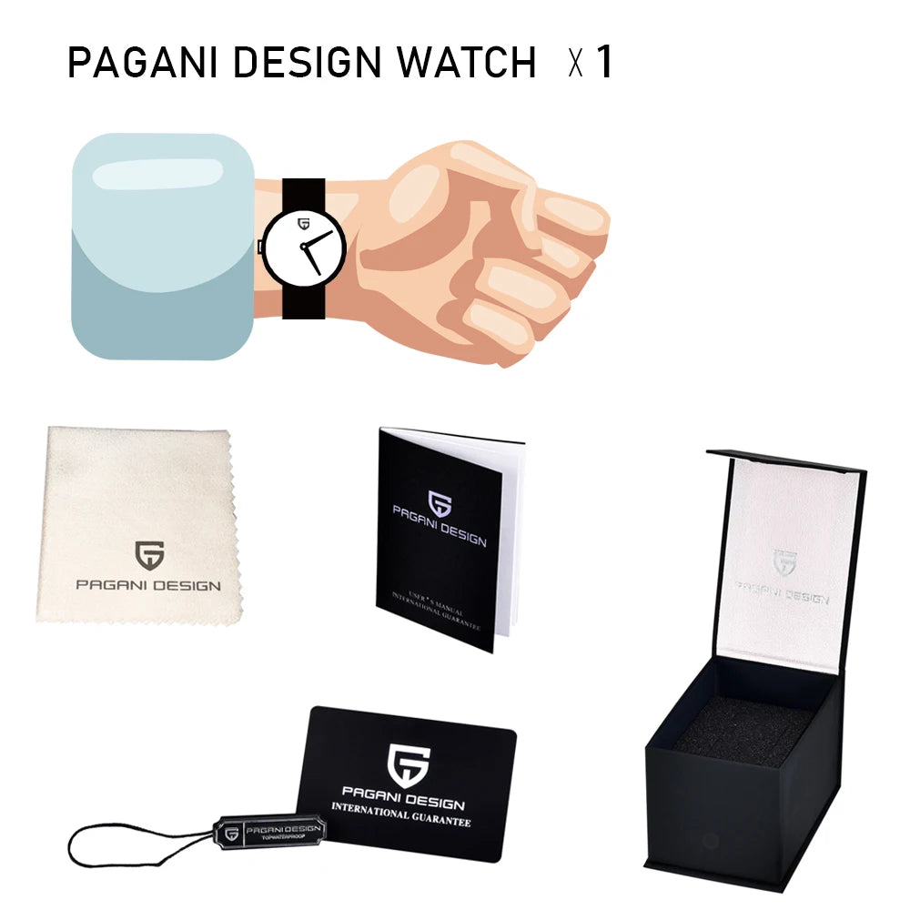 PAGANI DESIGN Lyxig Automatisk Herrklocka