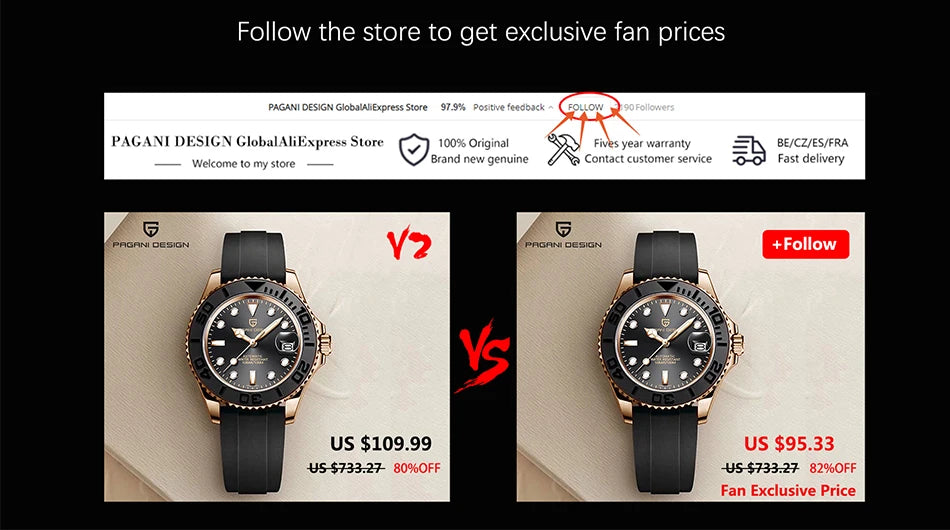 PAGANI DESIGN A150 – 40MM Automatisk Herrklocka