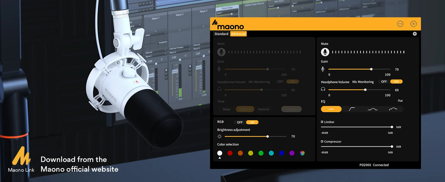 Maono PD200X – XLR/USB Dynamisk Mikrofon