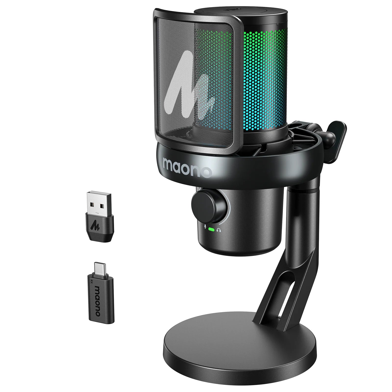 MAONO DM40 – Trådlös USB-mikrofon med AI-röstförändring