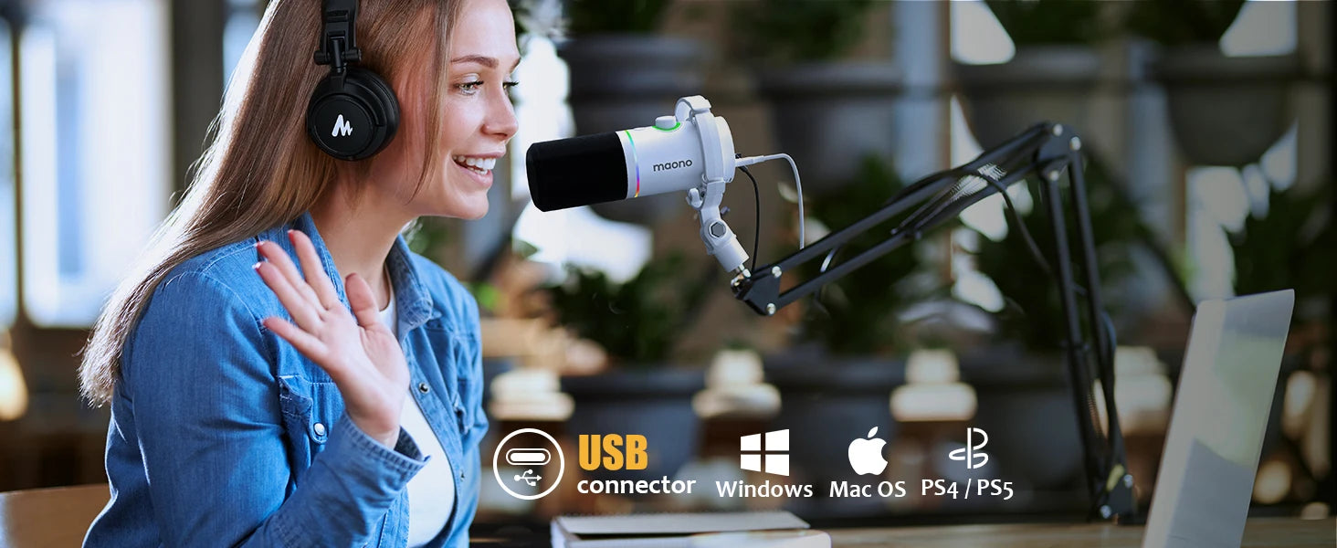 Maono PD200X – XLR/USB Dynamisk Mikrofon