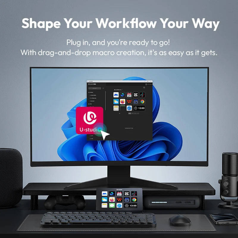 Ulanzi D200 – Stream Deck med 13 anpassningsbara LCD-knappar