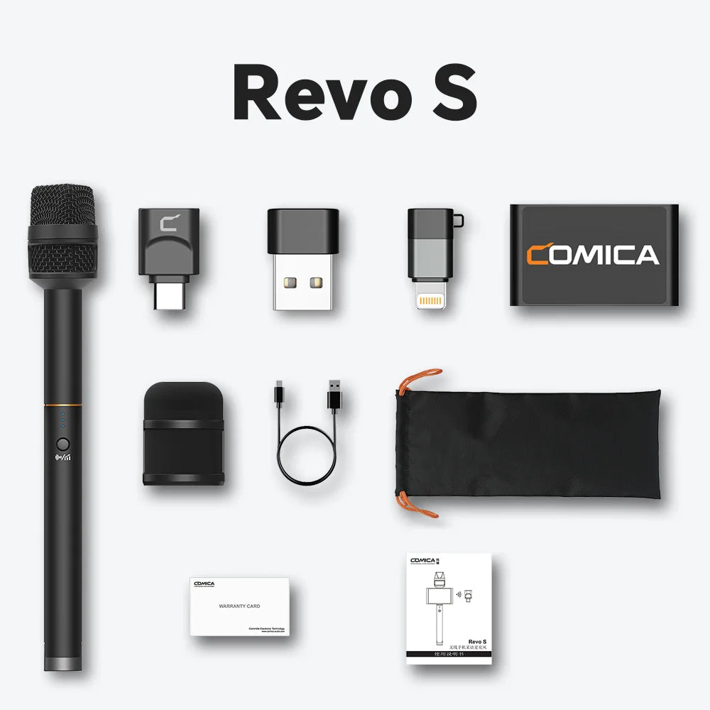 Comica Revo S – Kardioid kondensatormikrofon för intervjuer & utomhusbruk