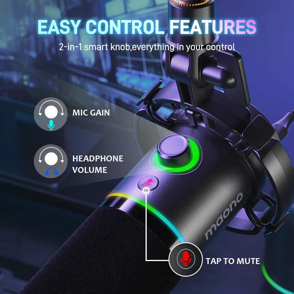 Maono PD200X – XLR/USB Dynamisk Mikrofon