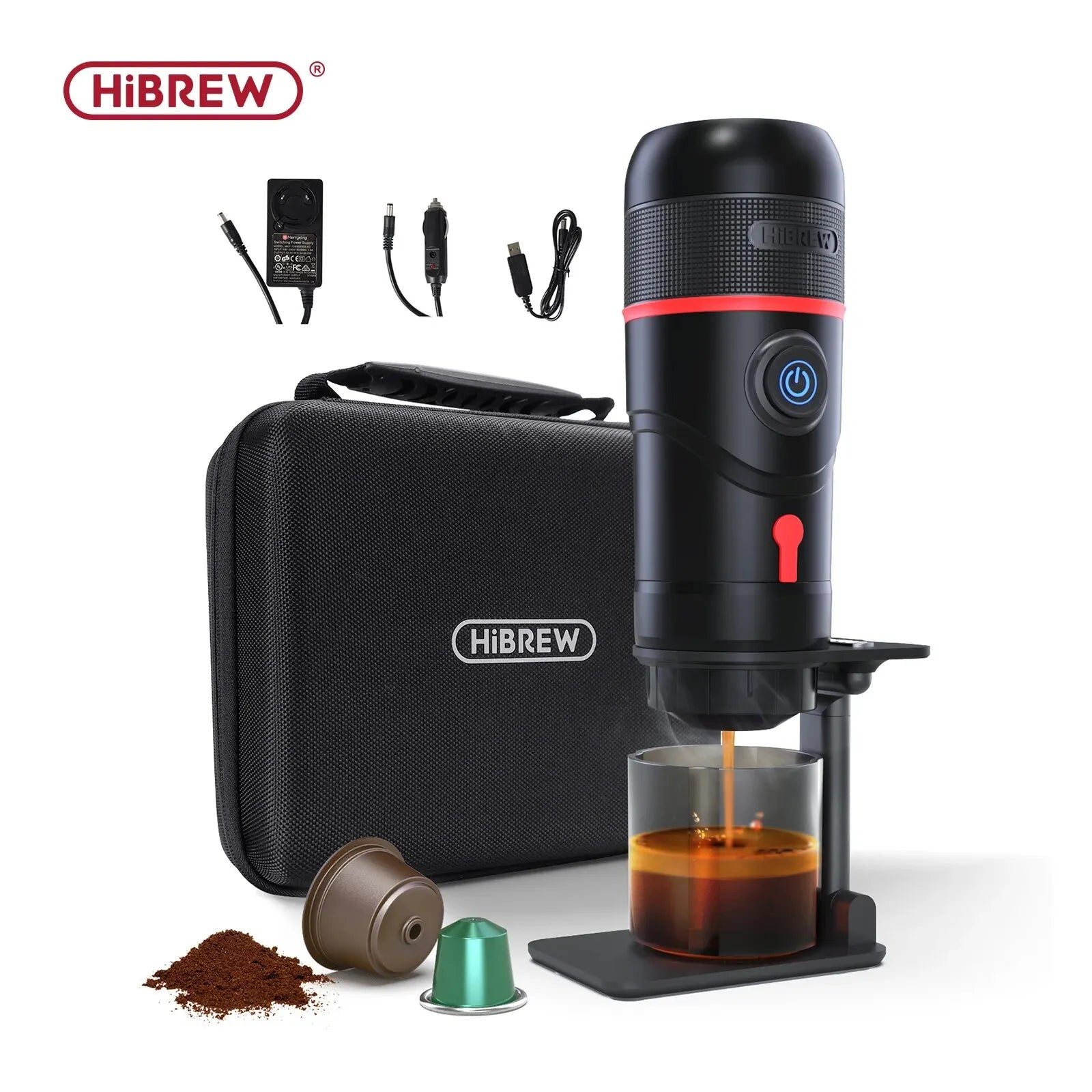 HiBREW H4 – Kompakt kaffemaskin för resa, bil och kök