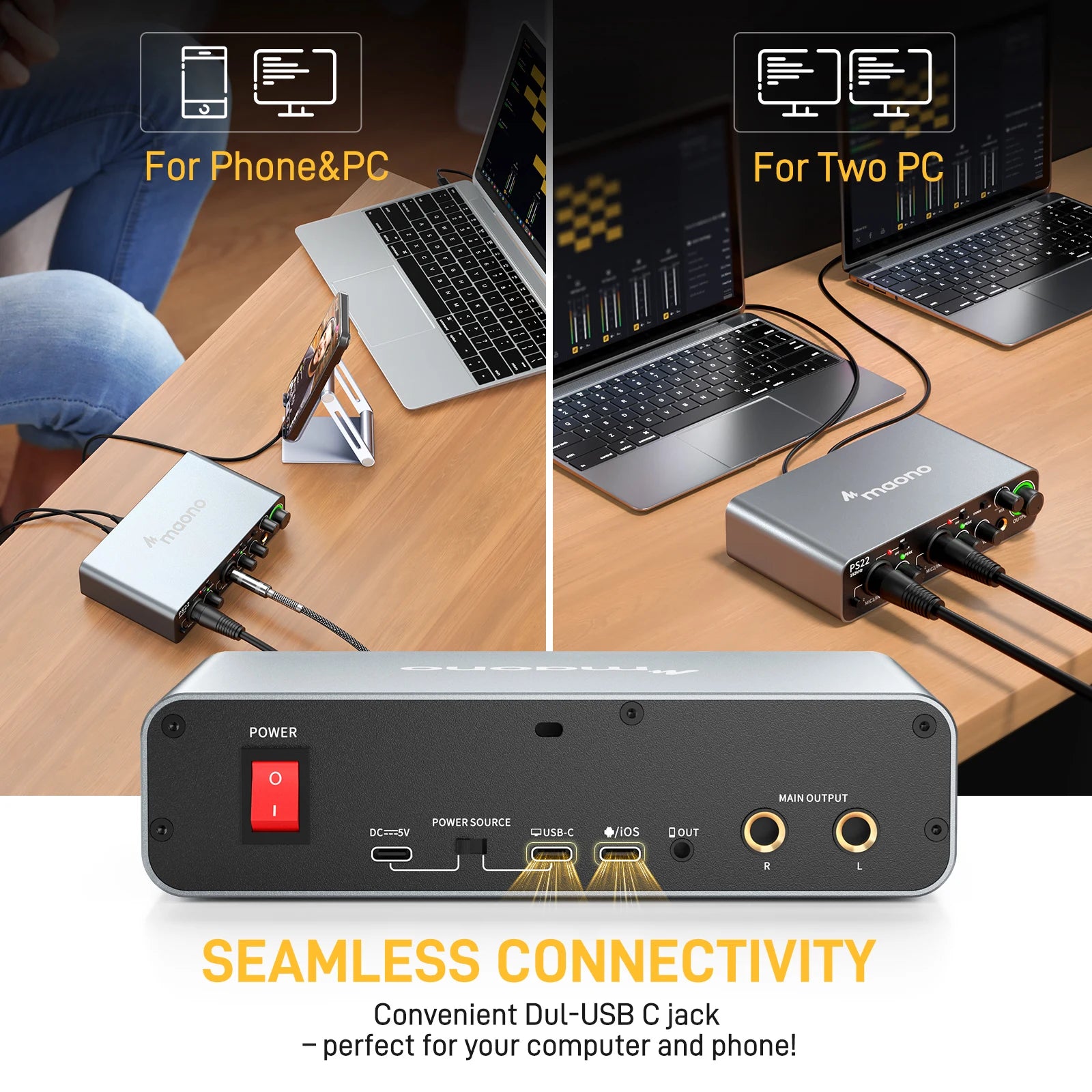 MAONO-PS22 USB Audio Interface