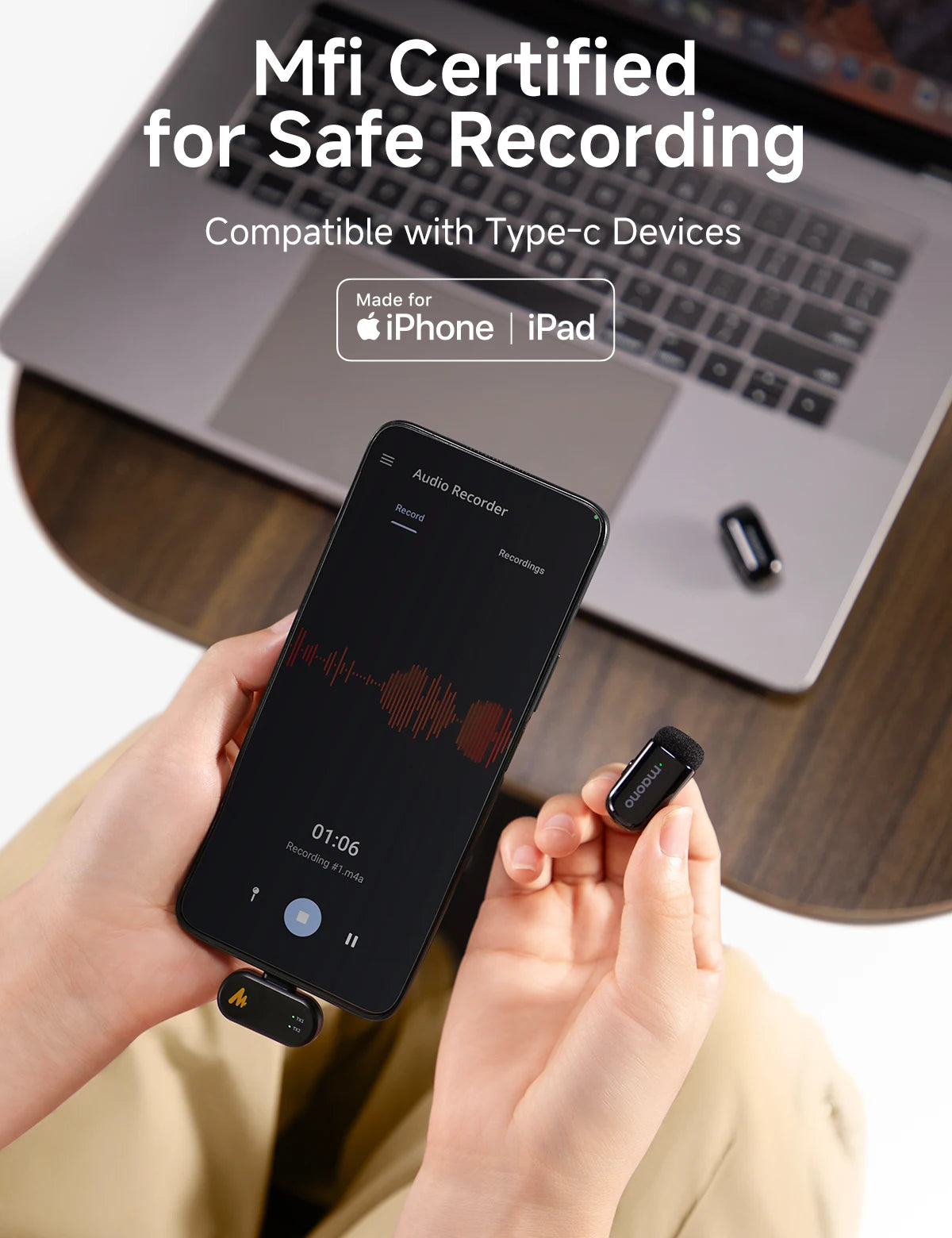 Maono T1mini – Mini lapelmikrofon för kreatörer & vloggare