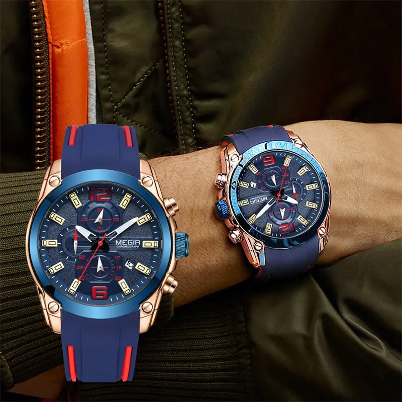 Megir Men's Waterproof Quartz