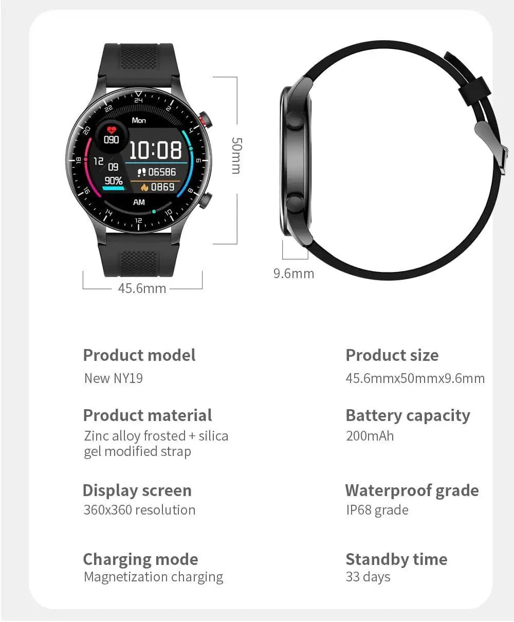 Smartwatch med full pekskärm