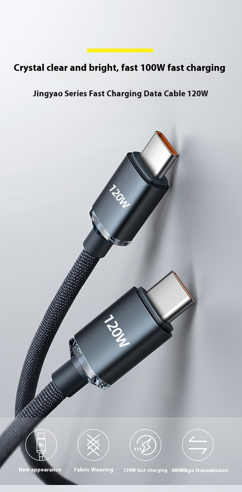 Mobiltelefon Typec Laddningskabel