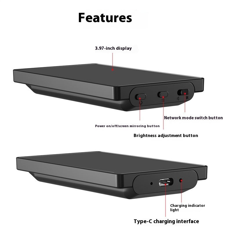 Mobiltelefon Selfie Spegel Skärm