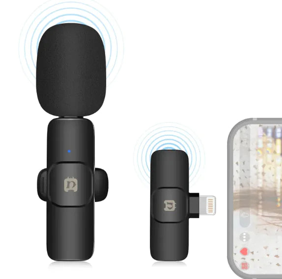 Nacke Klämma Mikrofon