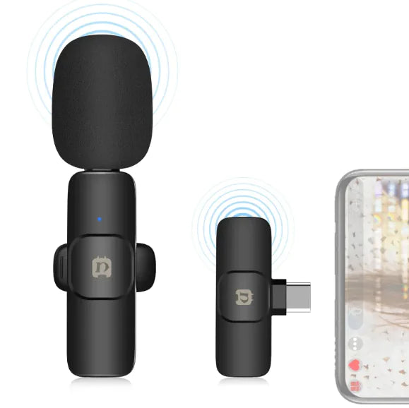 Nacke Klämma Mikrofon