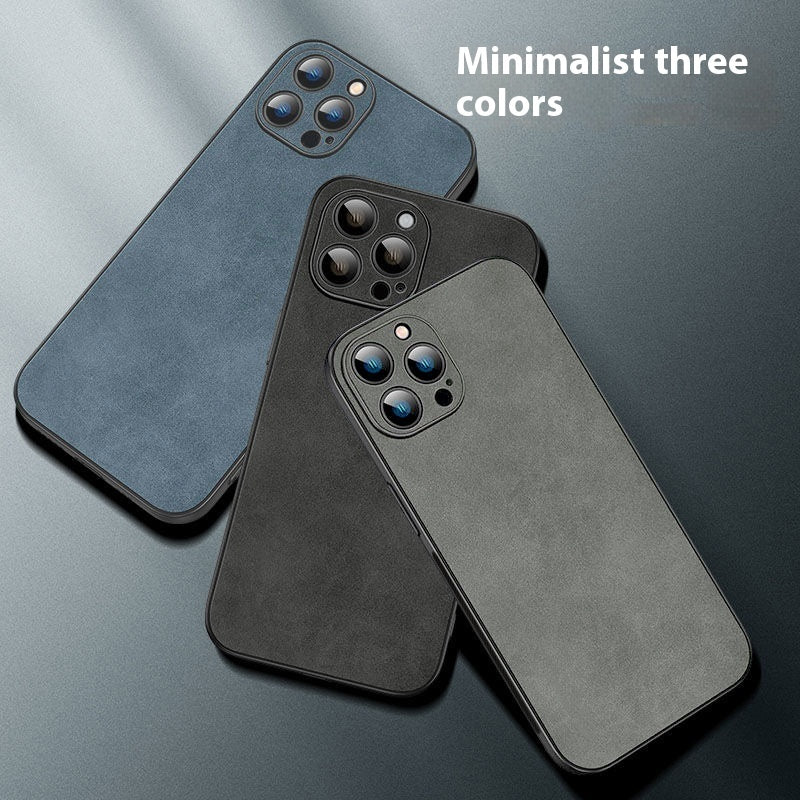 Mobilskal för iPhone – Enkel design i fårskinn