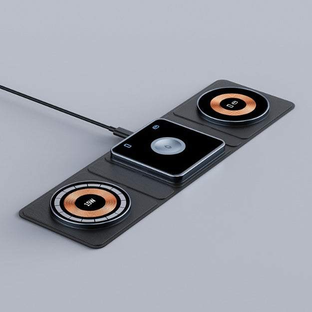 Magnetisk hopfällbar trådlös laddare