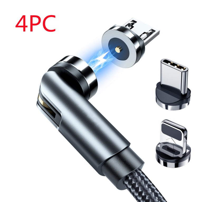 Magnetisk kabel 360 graders USB typ C laddningskabel
