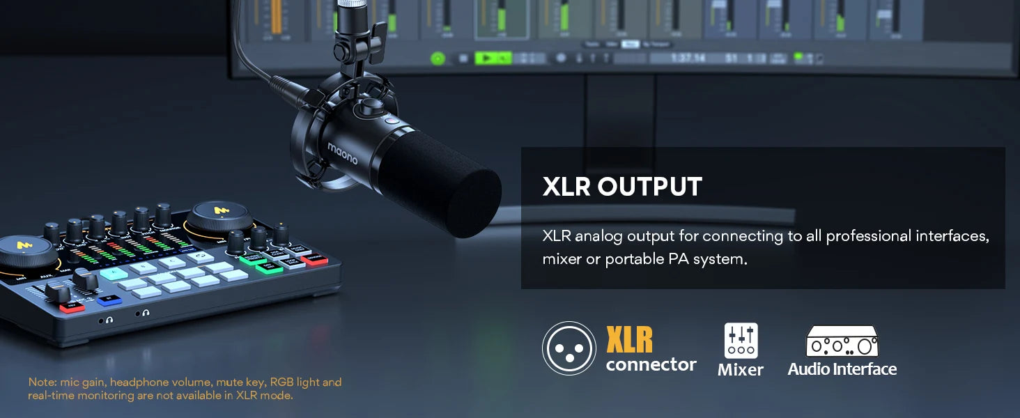 Maono PD200X – XLR/USB Dynamisk Mikrofon