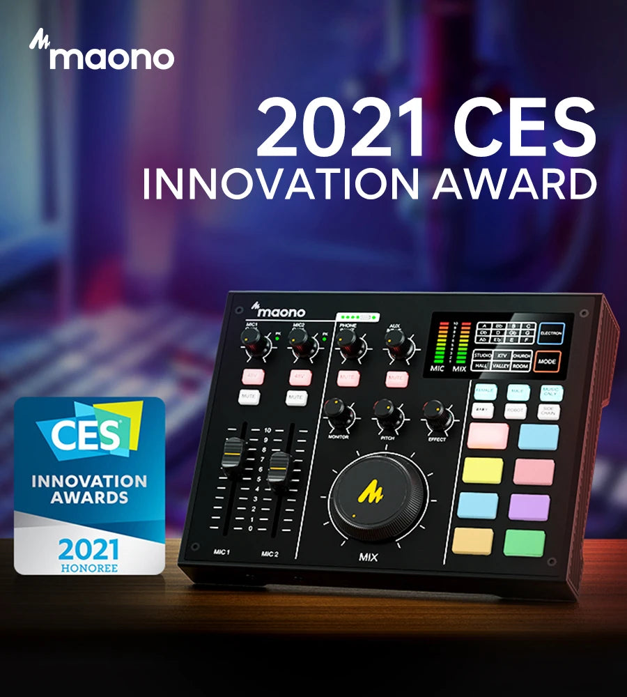 MAONOCASTER – Allt-i-ett ljudinterface & podcastutrustning