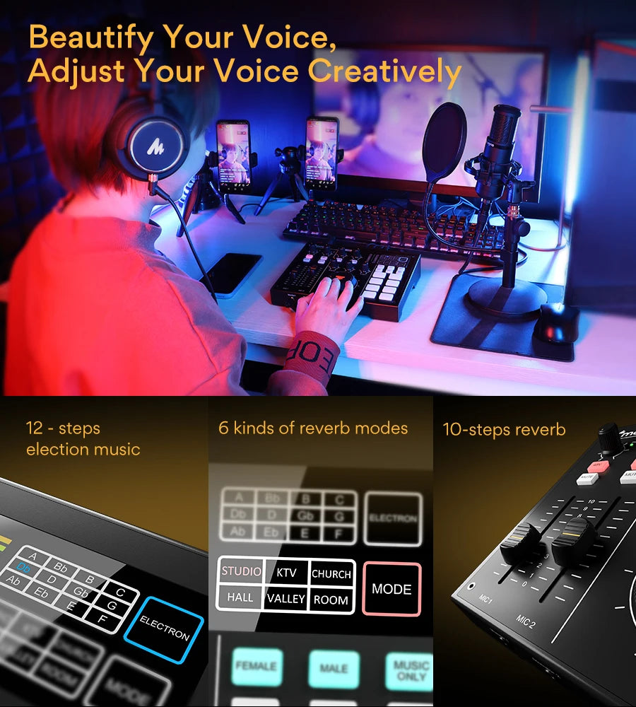 MAONOCASTER – Allt-i-ett ljudinterface & podcastutrustning