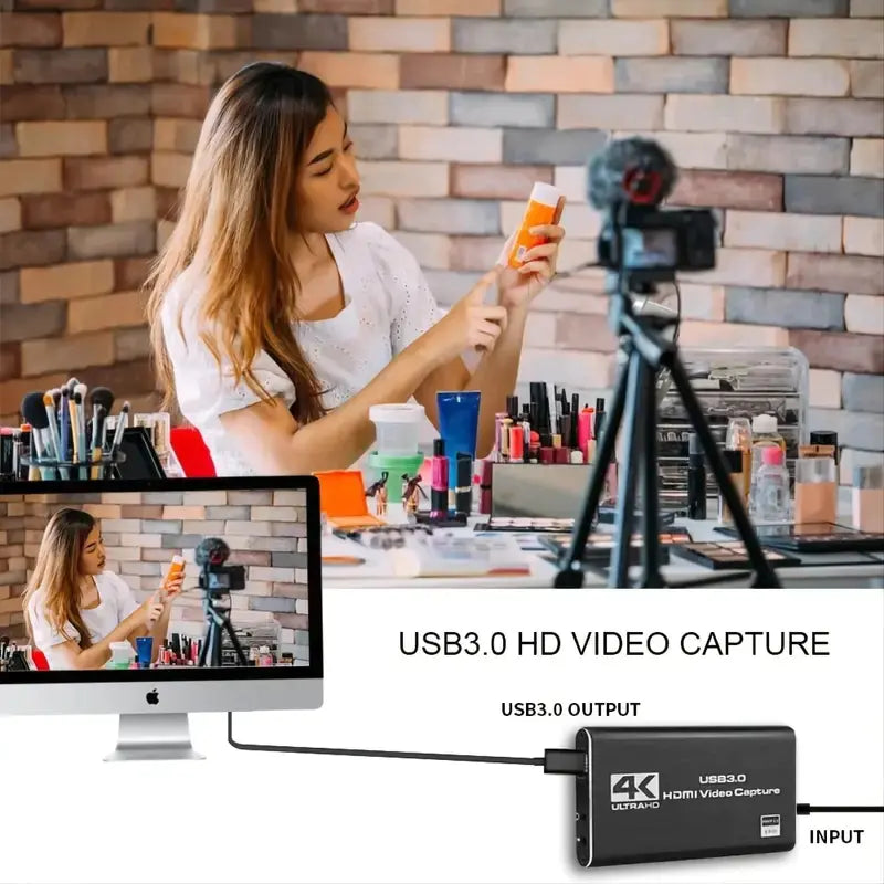 4K HDMI Capture Card with USB 3.0 for Streaming