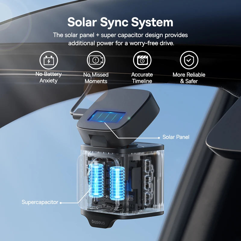 Baseus VD1 – Bilkamera 3K med GPS/Galileo & superkondensator