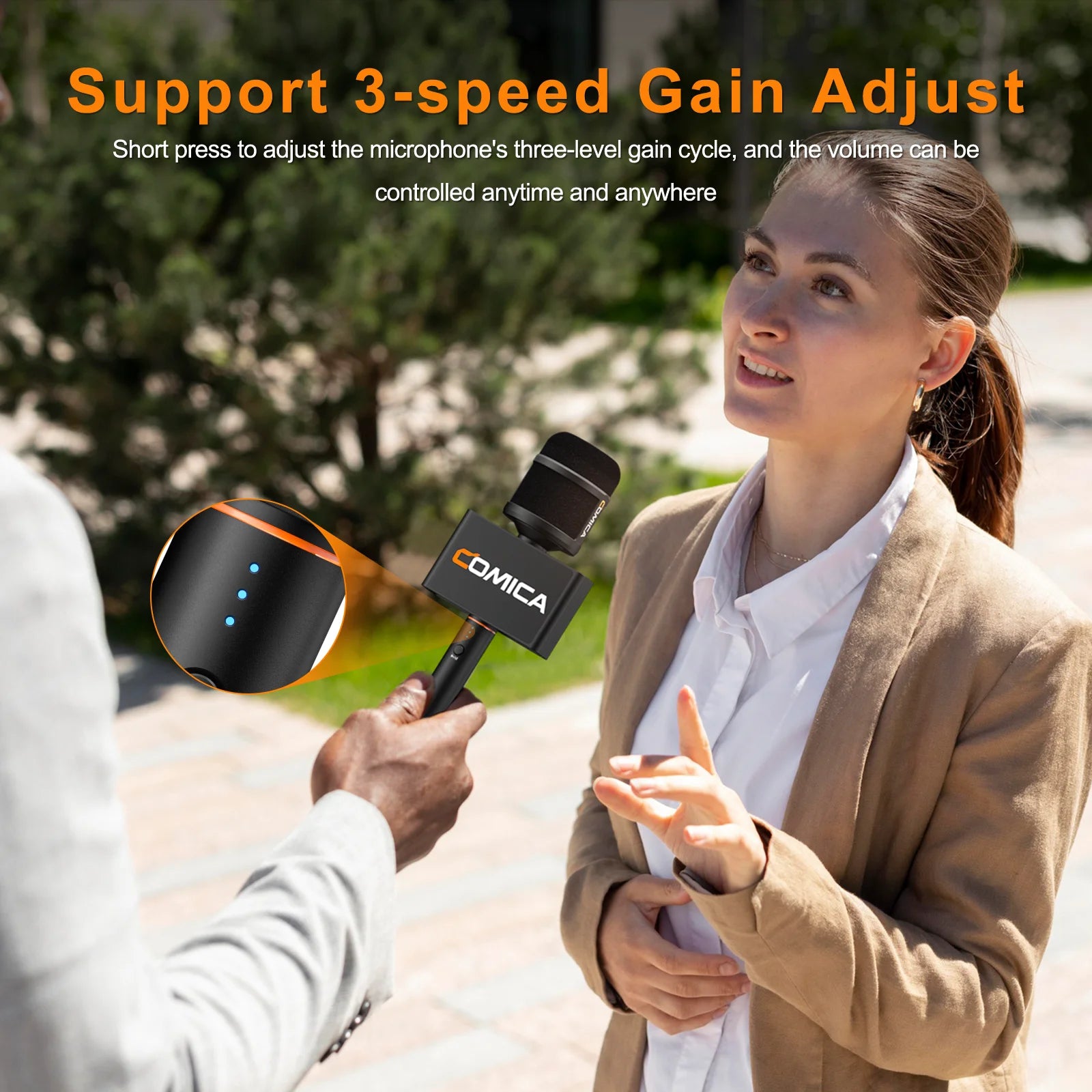 Comica Revo S – Kardioid kondensatormikrofon för intervjuer & utomhusbruk