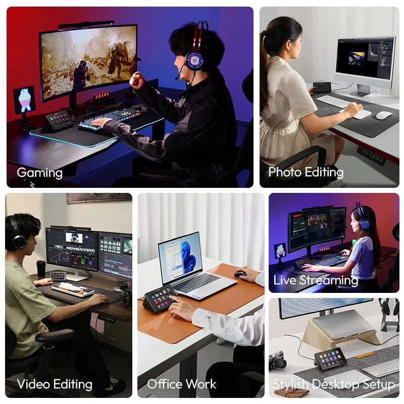 Ulanzi D200 – Stream Deck med 13 anpassningsbara LCD-knappar