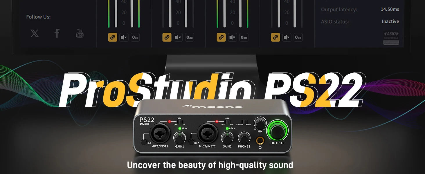 MAONO-PS22 USB Audio Interface