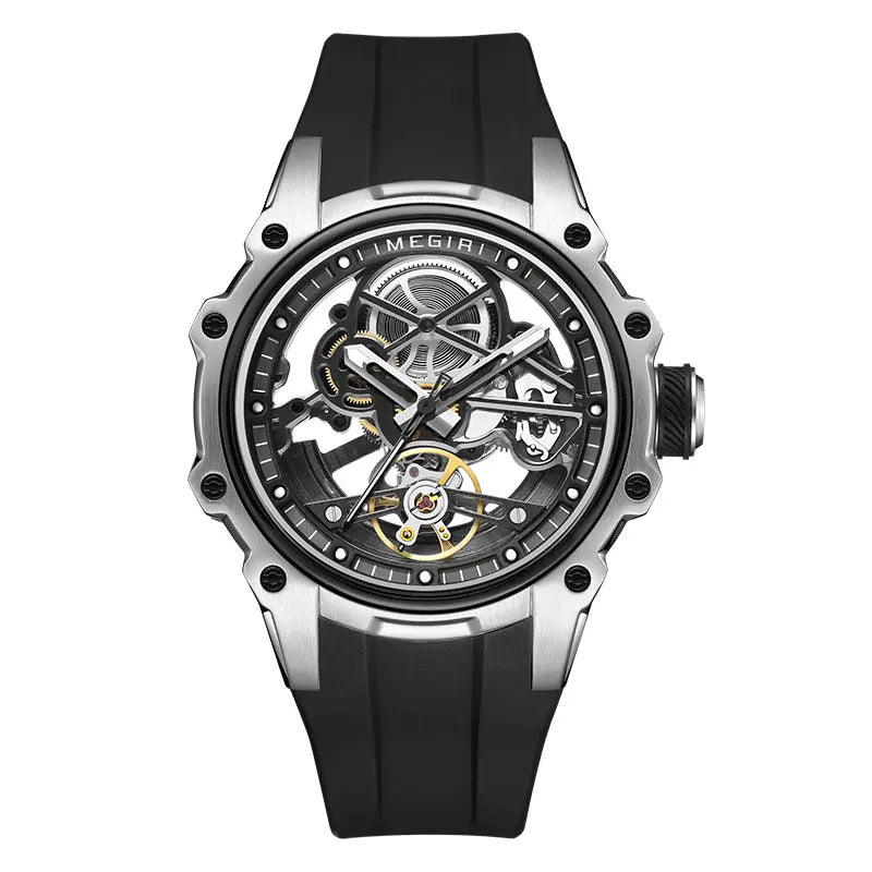 MEGIR Automatisk Mekanisk Herrklocka – Skeleton Dial