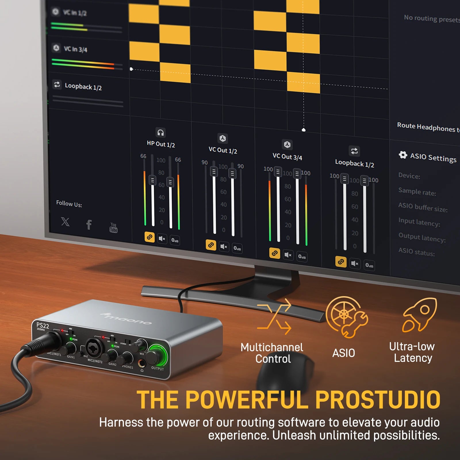MAONO-PS22 USB Audio Interface