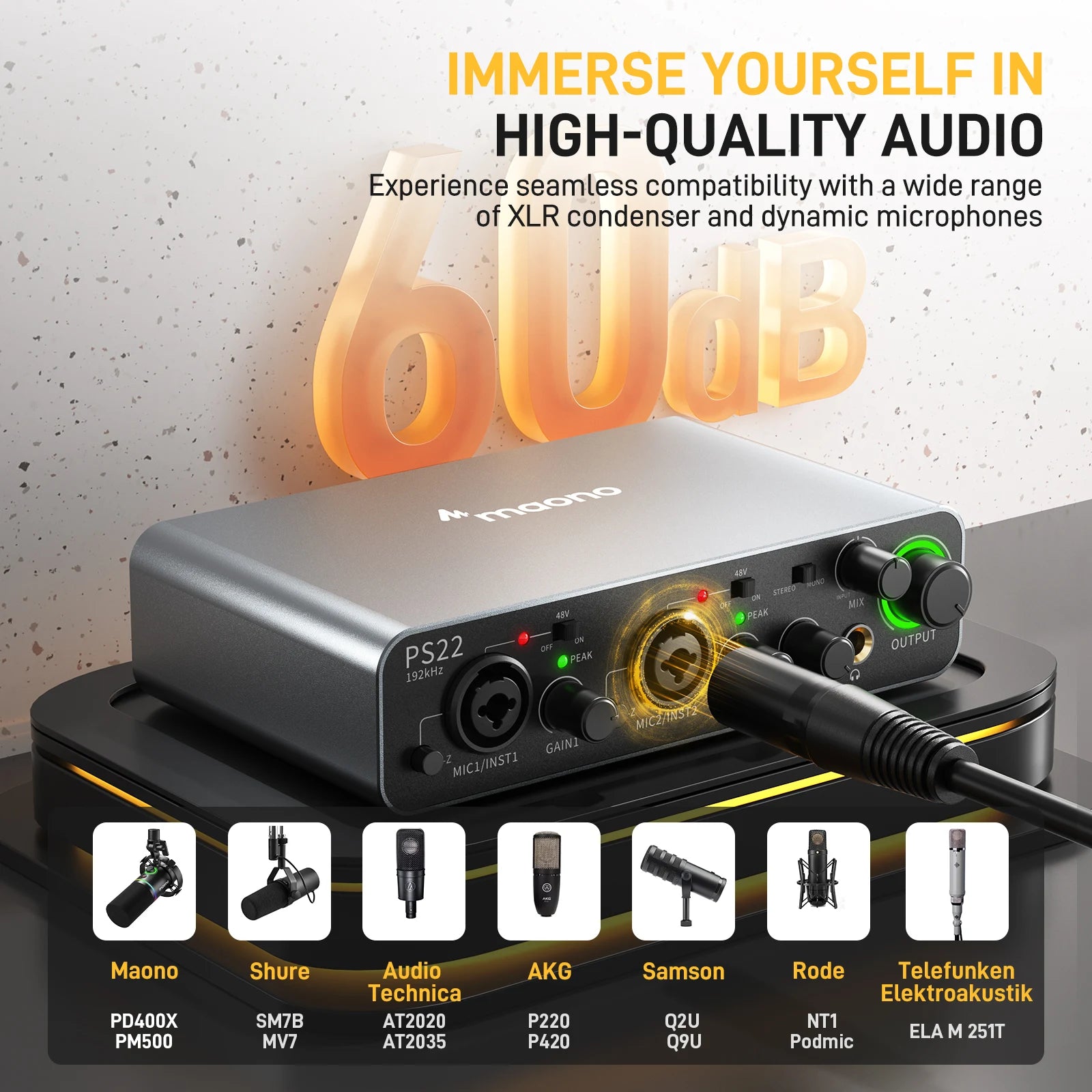 MAONO-PS22 USB Audio Interface