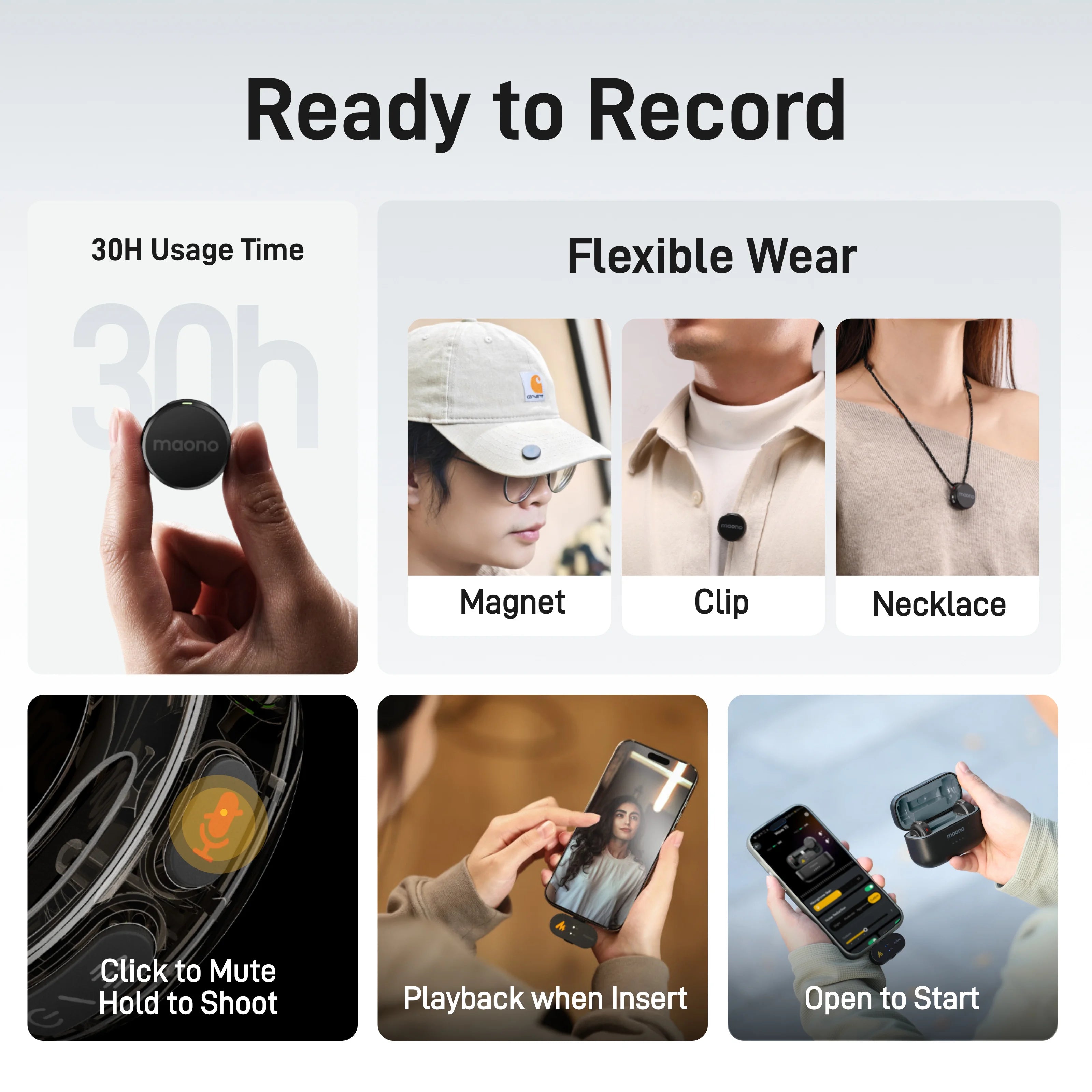 Maono Wave T5 – Pro trådlös mikrofon för mobil & kamera