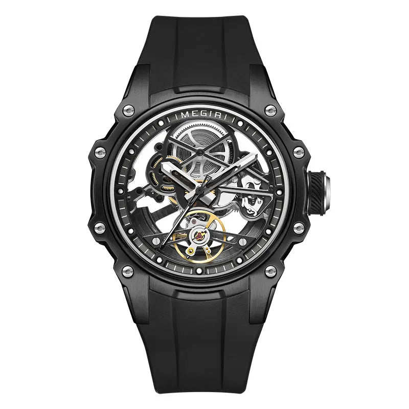 MEGIR Automatisk Mekanisk Herrklocka – Skeleton Dial