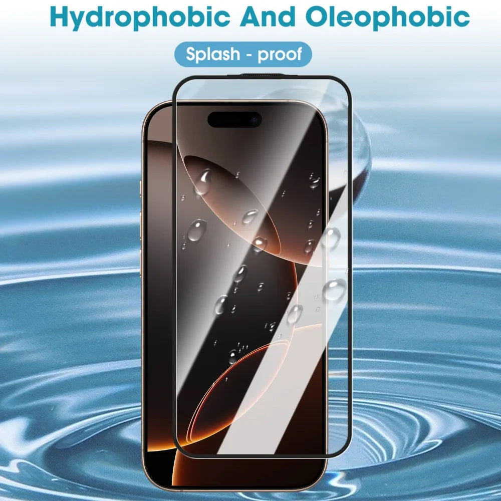 BAPPSUS – Dammfritt skärmskydd i härdat glas för iPhone 16 & 17-serien