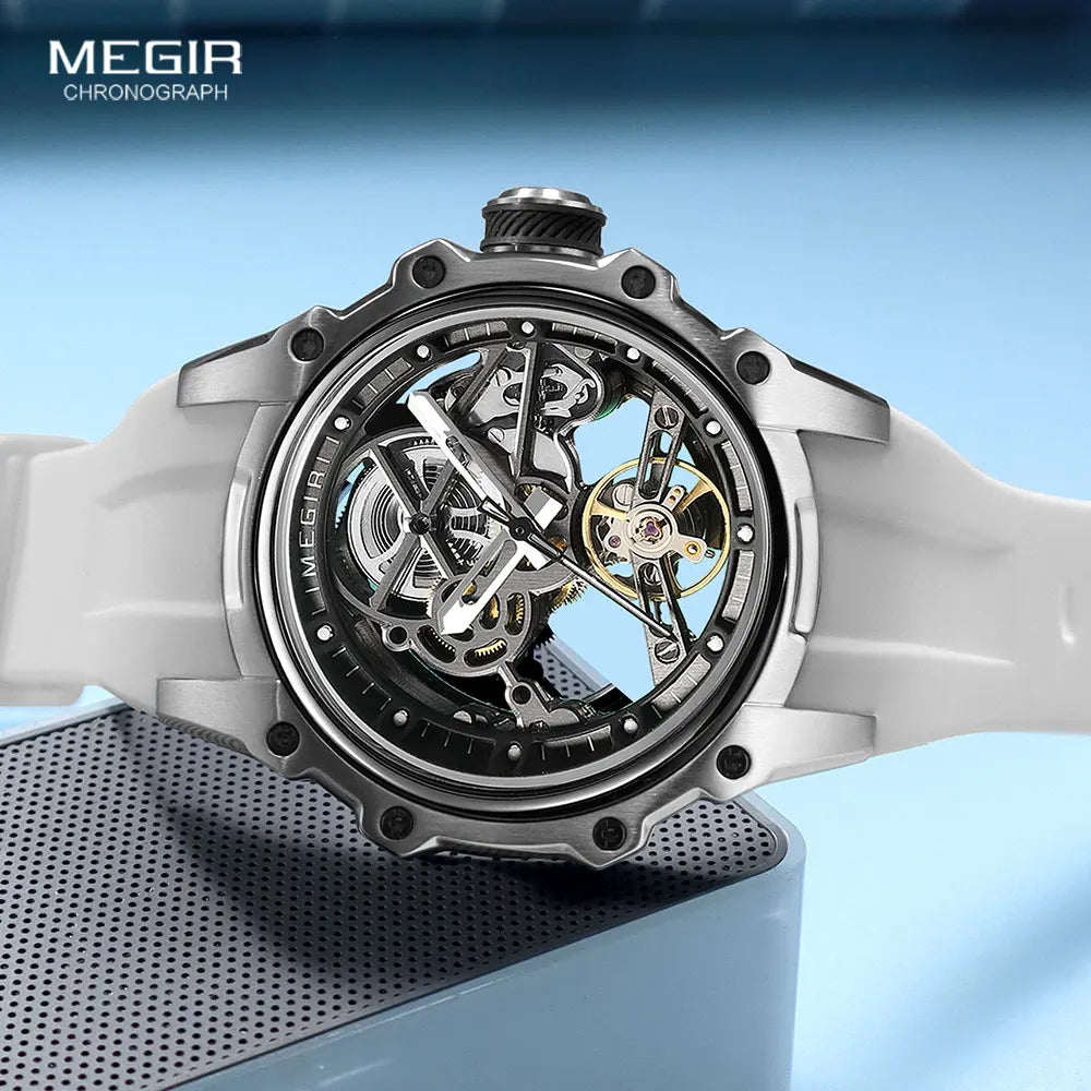 MEGIR Automatisk Mekanisk Herrklocka – Skeleton Dial