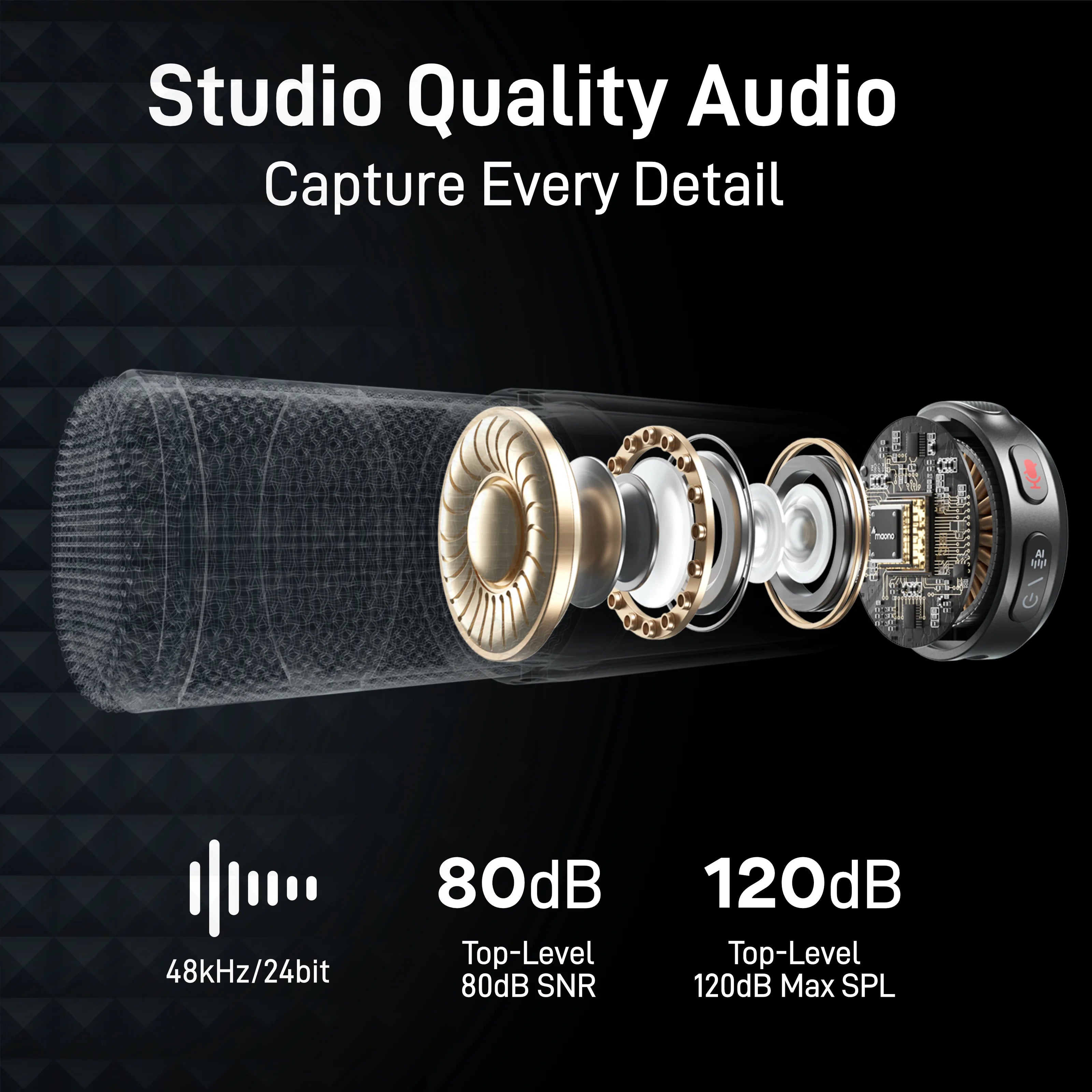 Maono Wave T5 – Pro trådlös mikrofon för mobil & kamera