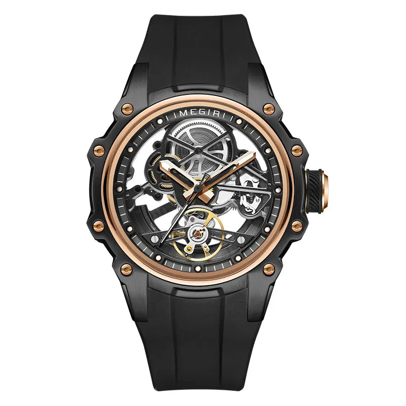 MEGIR Automatisk Mekanisk Herrklocka – Skeleton Dial