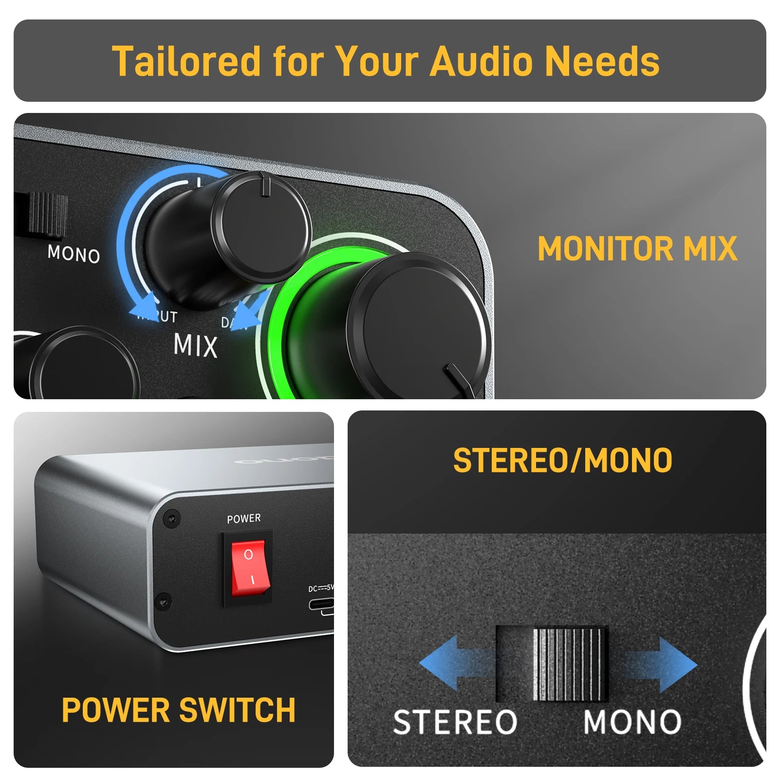 MAONO-PS22 USB Audio Interface