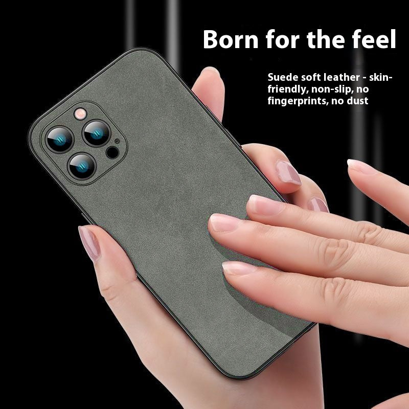 Mobilskal för iPhone – Enkel design i fårskinn